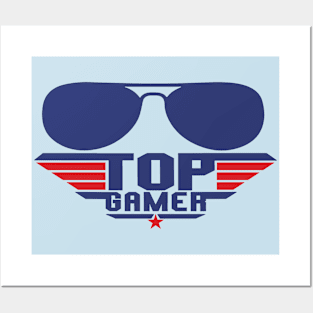 Top Gamer Funny Retro Cool Gaming Posters and Art